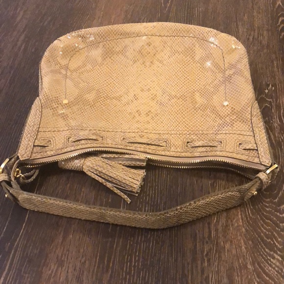 🎉SALE Cole Haan snake print purse tan like new - Picture 5 of 7